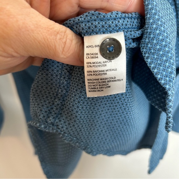 Royal Robbins men’s blue button up shirt long sleeves - Picture 5 of 6